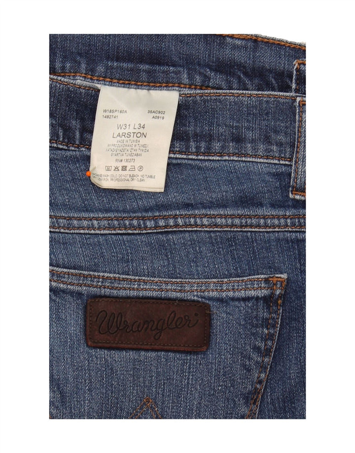 WRANGLER Mens Larston Slim Jeans W31 L34 Blue Cotton Vintage Wrangler and Second-Hand Wrangler from Messina Hembry 