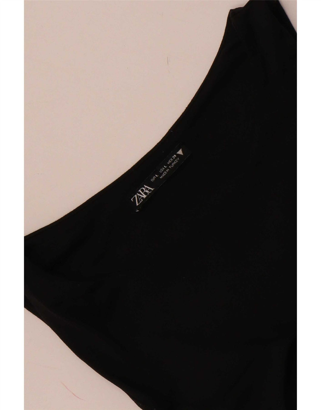 Damskie body bez rękawów Zara UK 14, duże, czarne