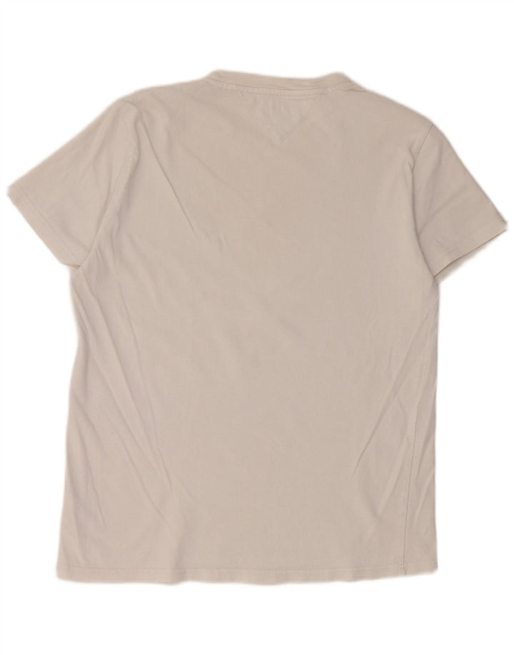 T-shirt męski Tommy Hilfiger Top, średni, biały, bawełniany