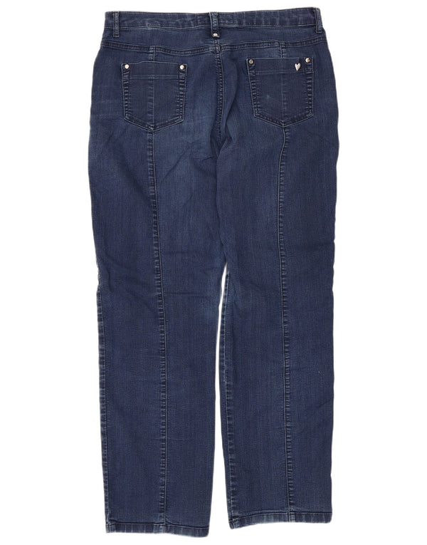 Marks & Spencer Damskie Per Una Straight Jeans UK 16 Duże W36 L30 Granatowe