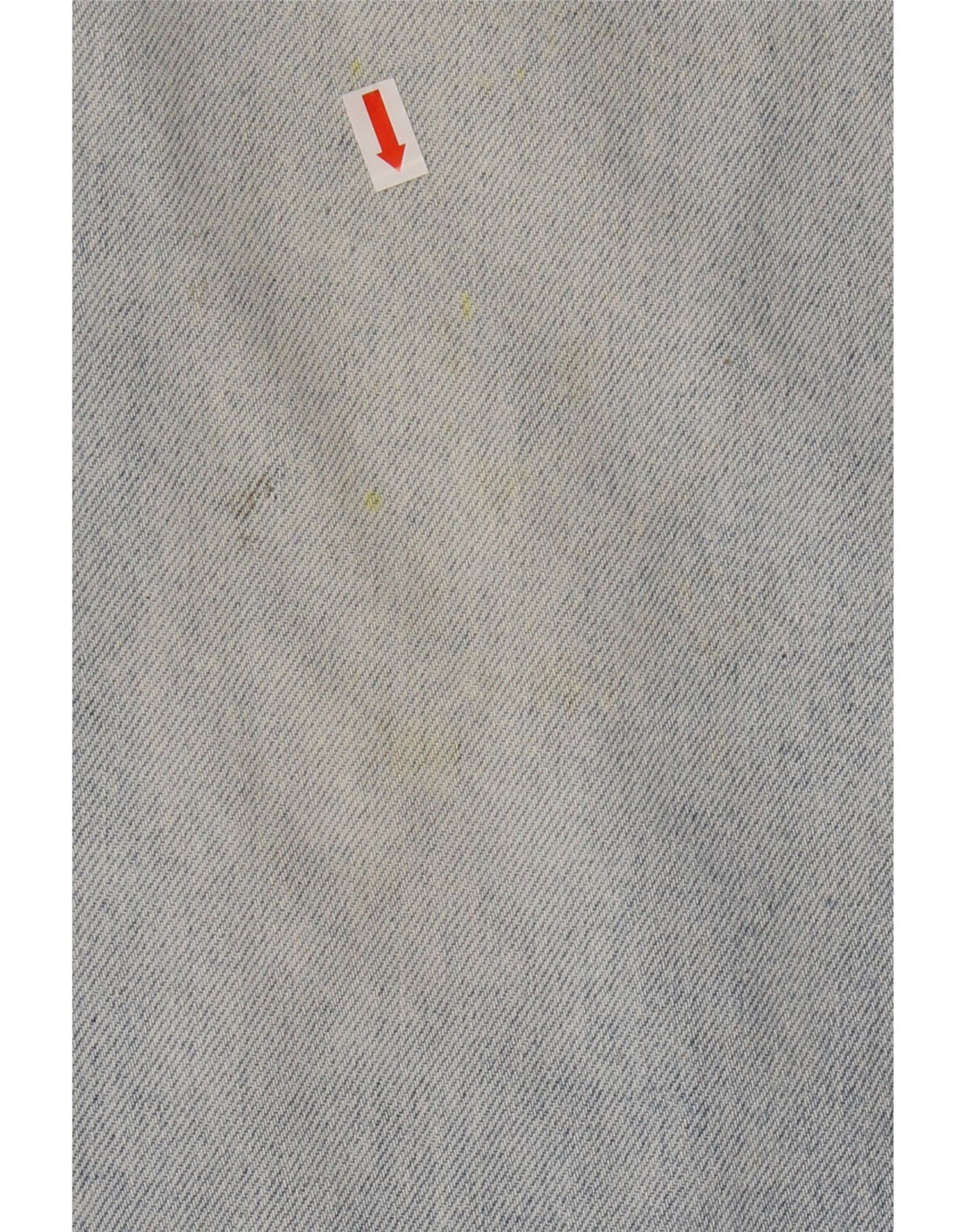 Vintage męskie proste dżinsy W34 L30 niebieska bawełna