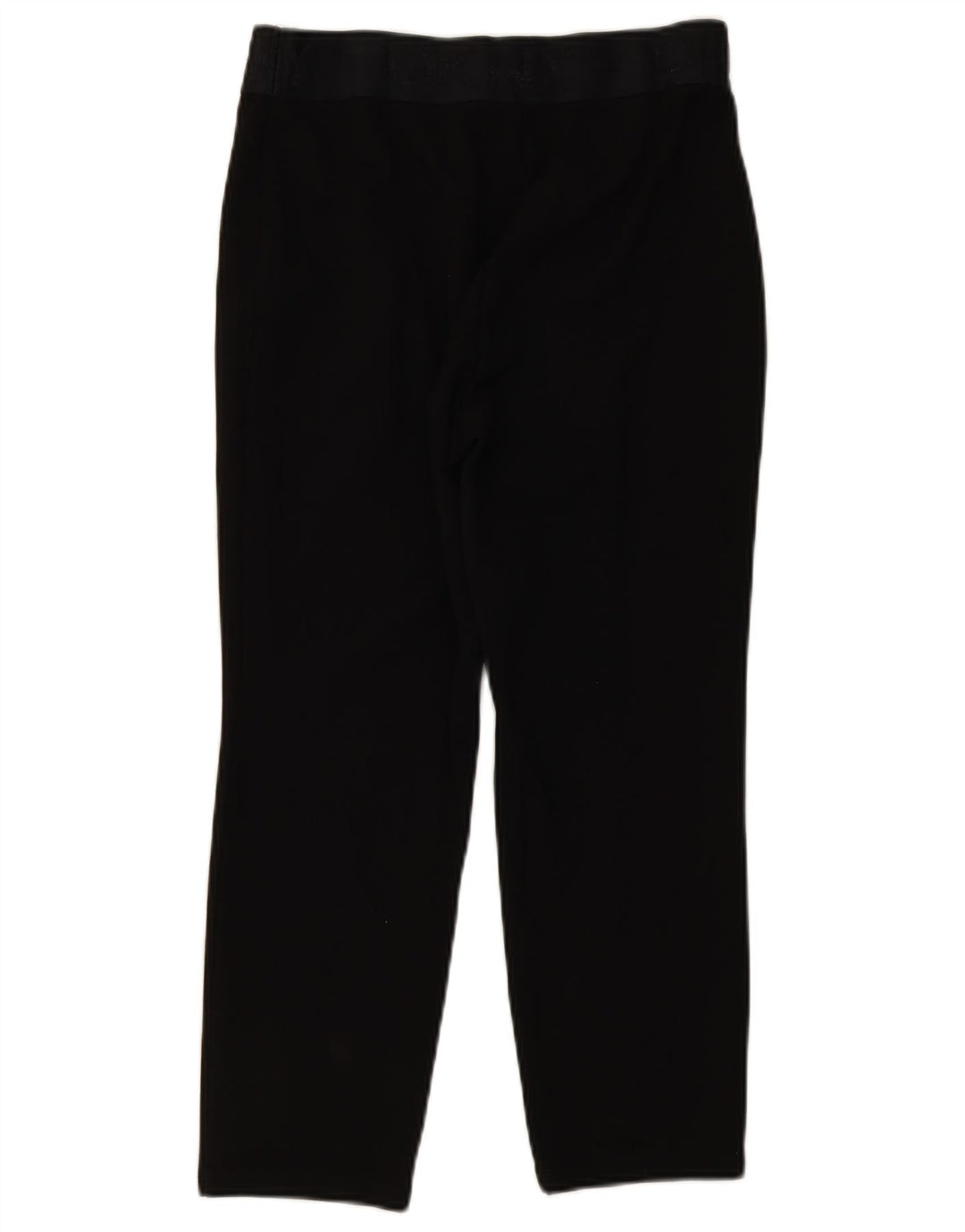Damskie spodnie Dkny Graphic, przycięte, duże W32 L24, czarne, ze sztucznego jedwabiu