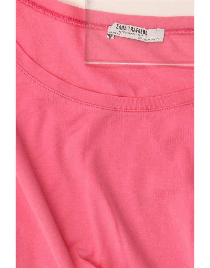 T-shirt damski Zara Trafaluc Top UK 14, średni róż