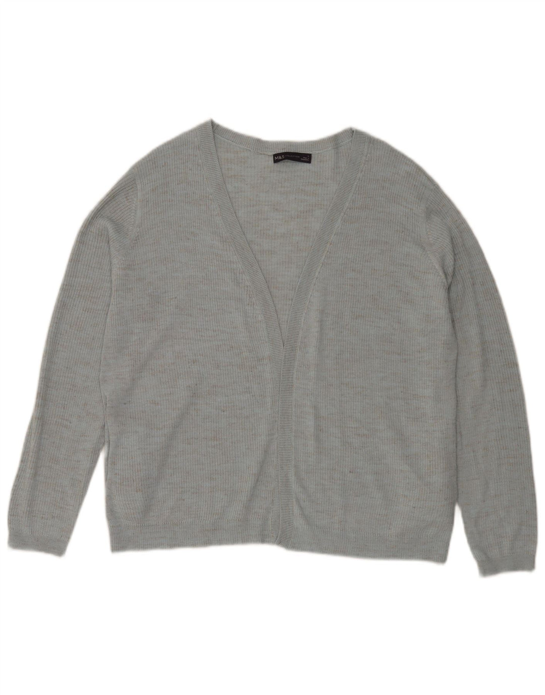 Marks & Spencer Damski sweter oversize UK 16, duży, niebieski, nakrapiany