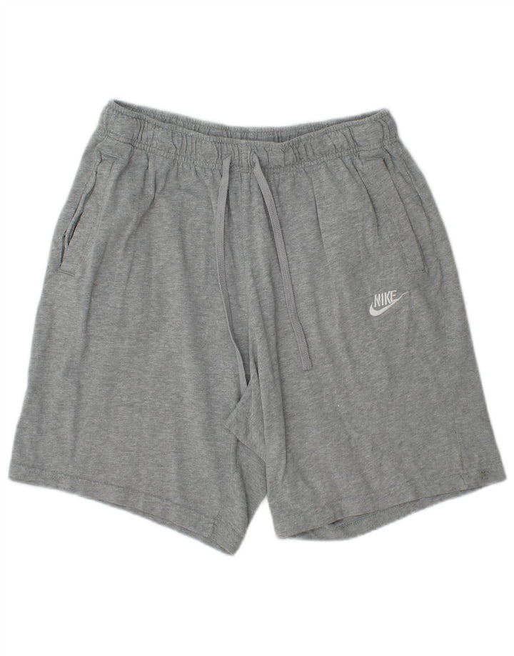Męskie spodenki sportowe NIKE, średnioszare, bawełniane