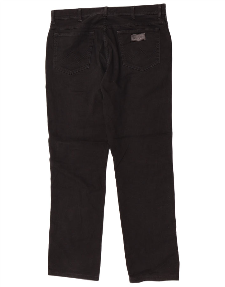 Męskie jeansy Wrangler Texas Stretch Straight W36 L32 Czarne bawełniane