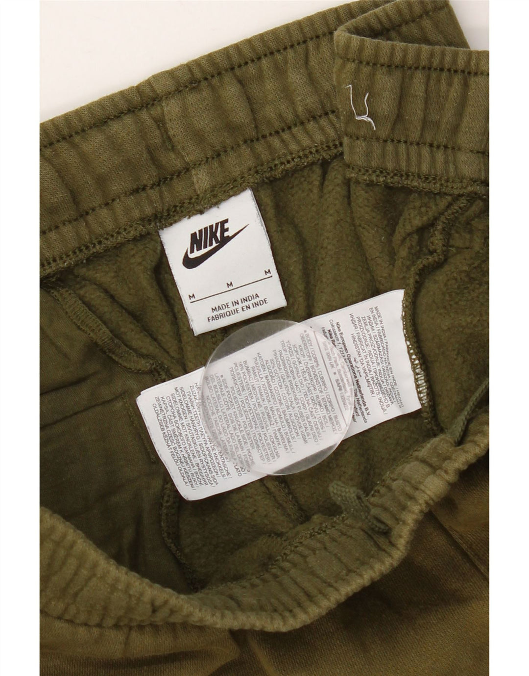 Męskie spodnie dresowe Nike, joggery, średnia khaki, bawełna