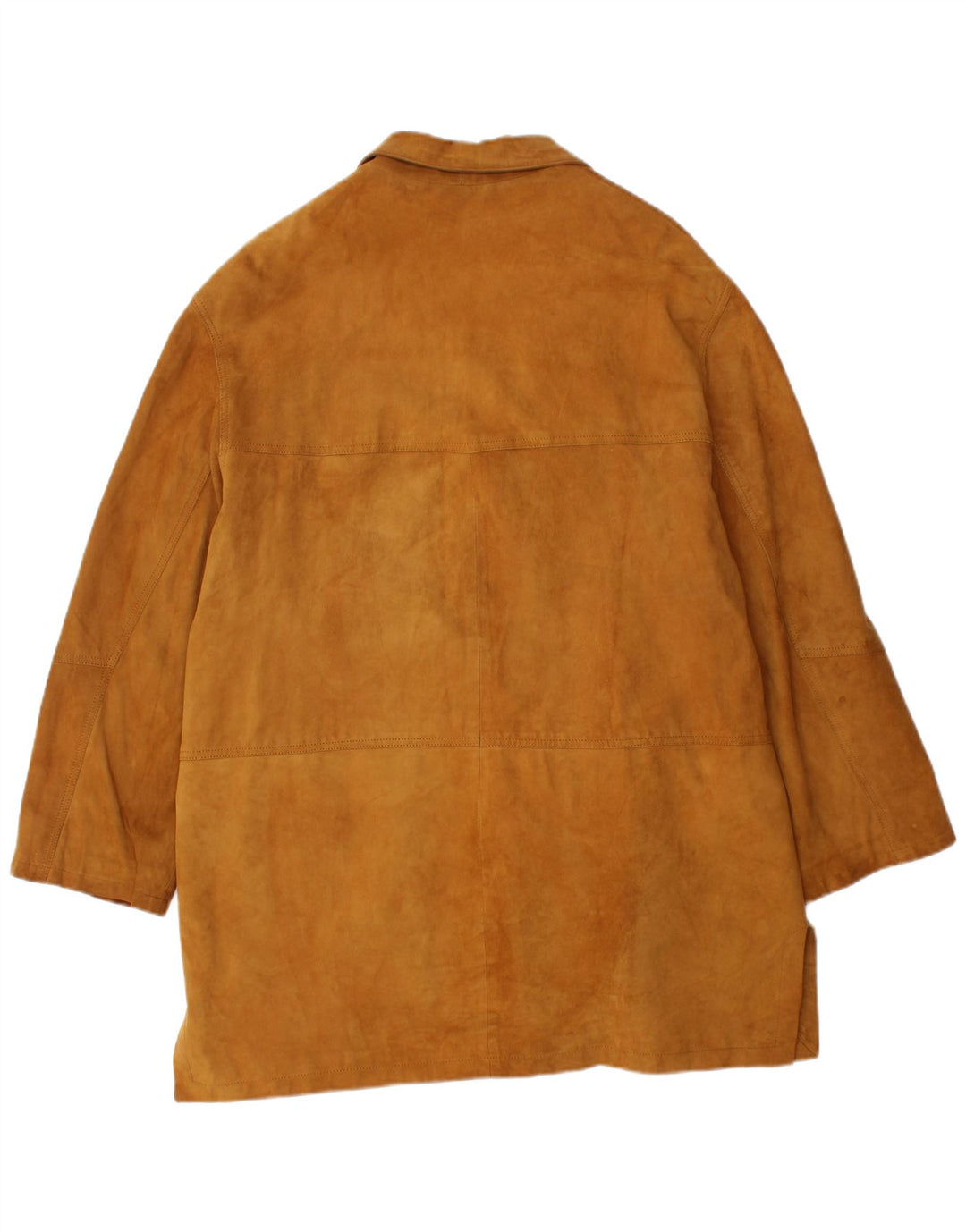 Zamszowa kurtka damska VINTAGE UK 18 XL, brązowa skóra