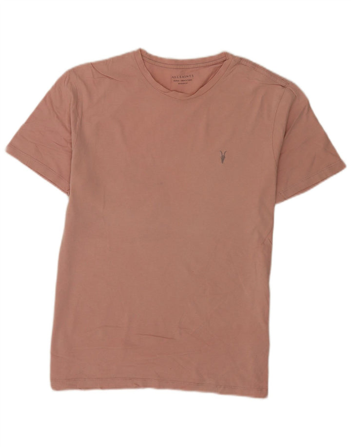 T-shirt męski All Saints o regularnym kroju, średni, różowy, bawełniany