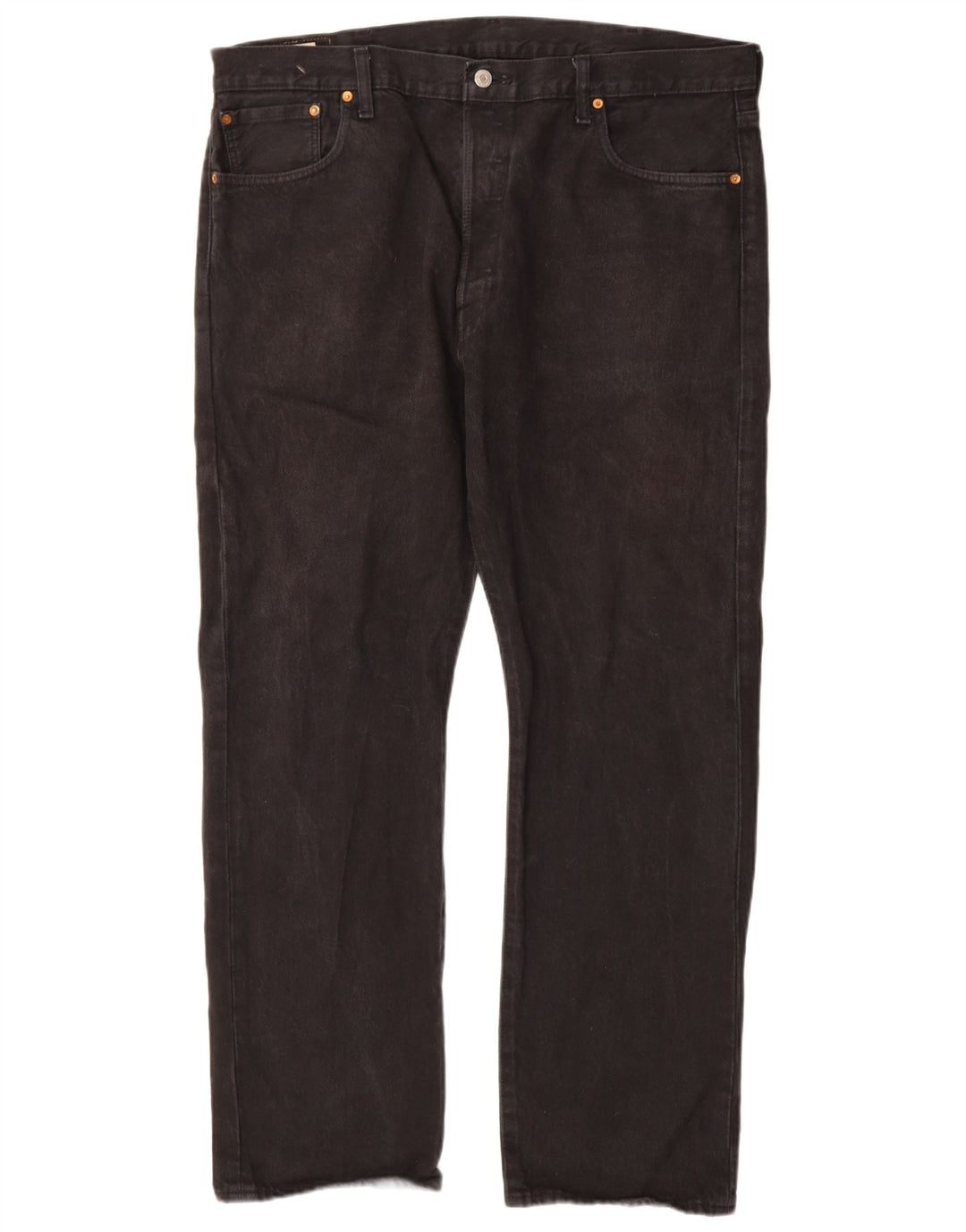 Męskie dżinsy Levi's 501 Straight W40 L32 Czarna bawełna