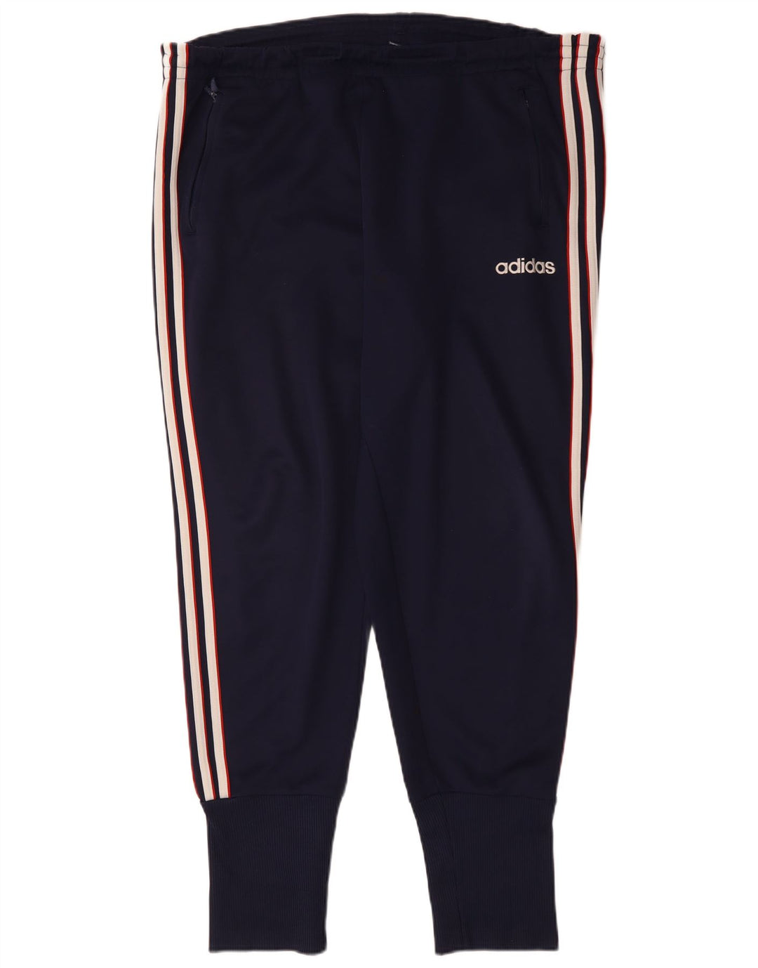 Męskie spodnie dresowe ADIDAS Joggers UK 44/46 Duży granatowy poliester