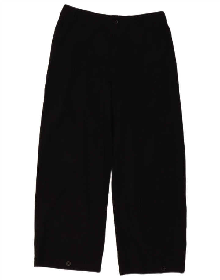 Damskie spodnie chino z szeroką nogawką ZARA, małe W26 L26 czarne