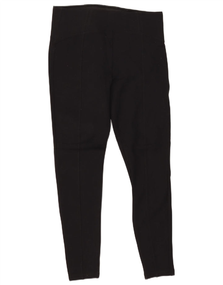 Legginsy damskie MARKS & SPENCER UK 14, duże, czarne, wiskozowe