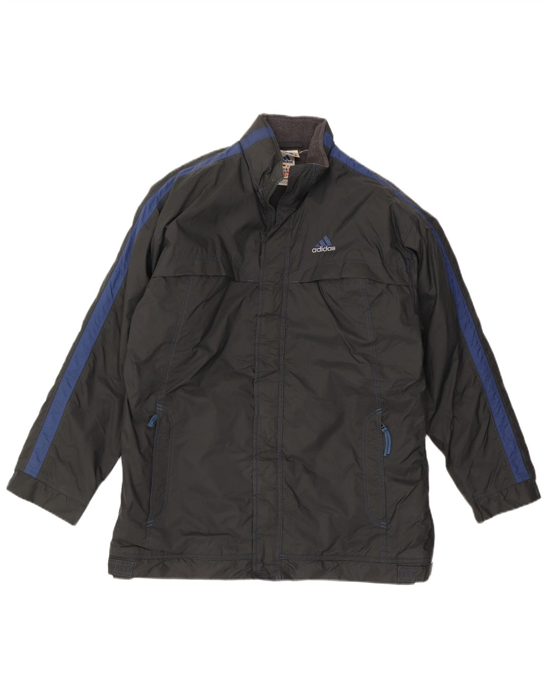 Chłopięca kurtka wiatrówka Adidas 15-16 lat Czarny poliester z blokami kolorów