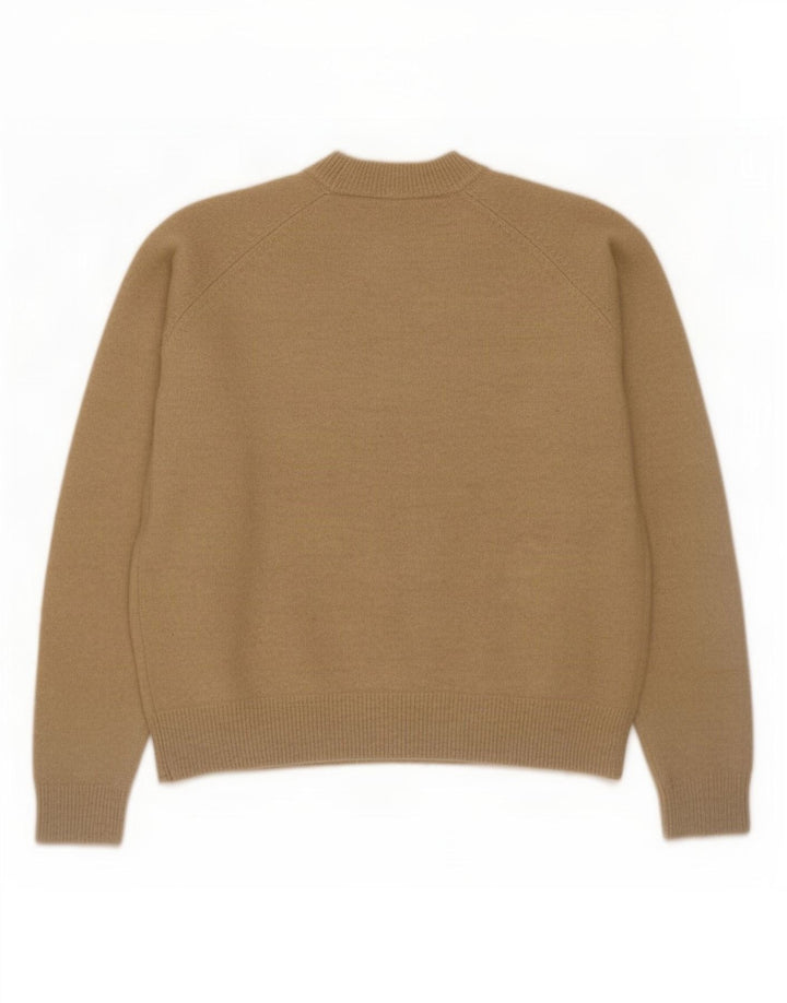 Sweter damski Zara z okrągłym dekoltem UK 14, średni beż, poliamid