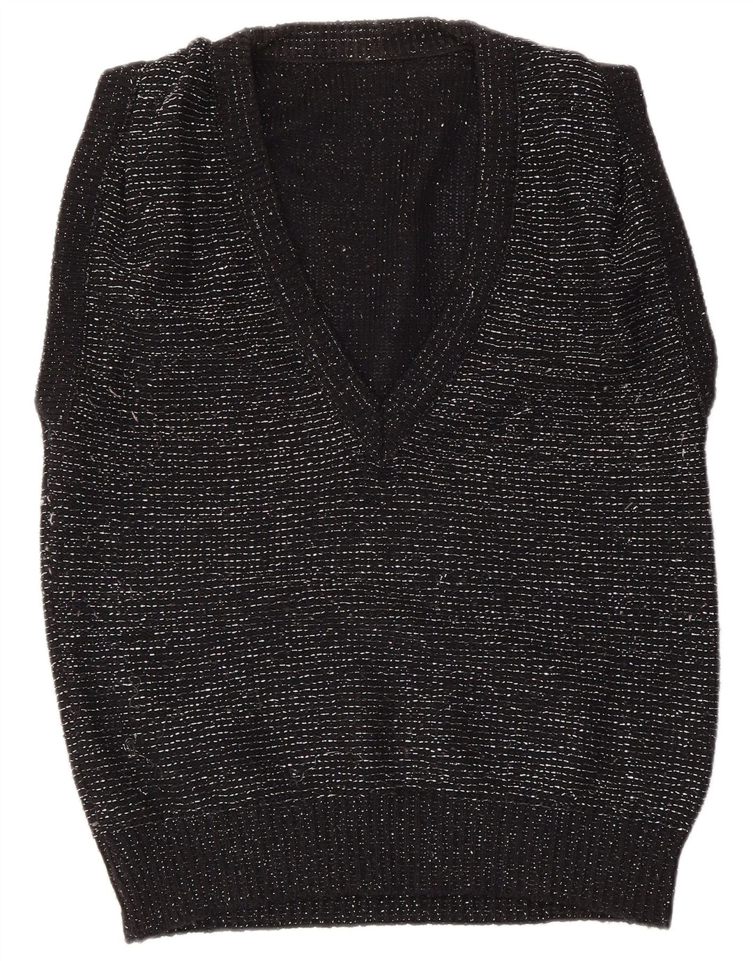 Damski podkoszulek VINTAGE EU 40/42, średni czarny, nakrapiany akryl