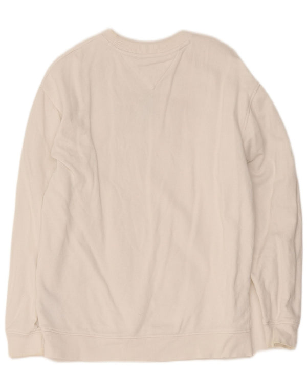 Damska bluza oversize Tommy Hilfiger Graphic UK 10 Small White