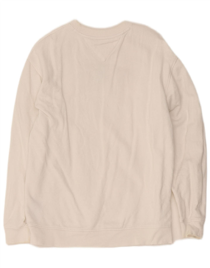 Damska bluza oversize Tommy Hilfiger Graphic UK 10 Small White