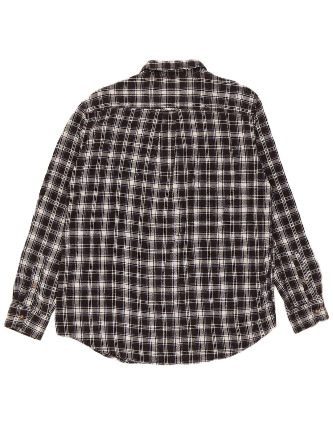 Męska koszula flanelowa Chaps, duża, czarna, bawełniana w kratę