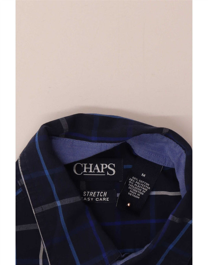 Koszula męska Chaps Easy Care, średnia, granatowa, bawełniana w kratkę
