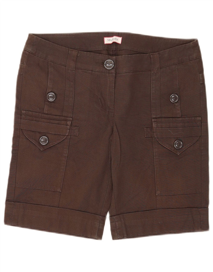 Damskie spodenki cargo Max & Co. UK 8 Small W29 Brązowa bawełna