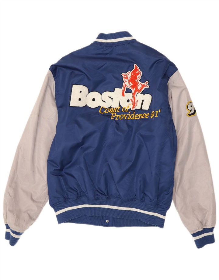 Męska kurtka Pull & Bear Boston Varsity UK 38 w kolorze średnioniebieskim