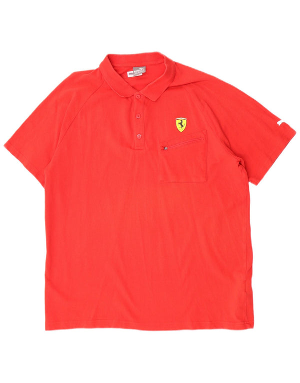 Męska koszulka polo Puma Ferrari XL, czerwona, bawełniana