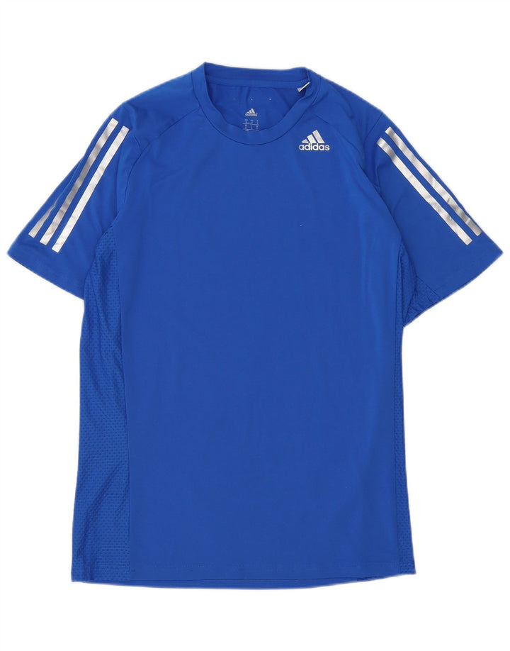Męski T-shirt Nike Climacool, mały, niebieski, poliestrowy