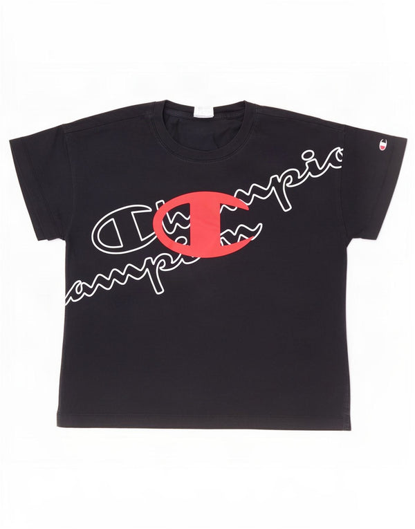 Damska koszulka graficzna Champion Top UK 12 Medium Granatowa