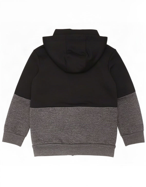 Chłopięcy sweter Adidas z kapturem i zamkiem błyskawicznym 2-3 lata, kolor czarny