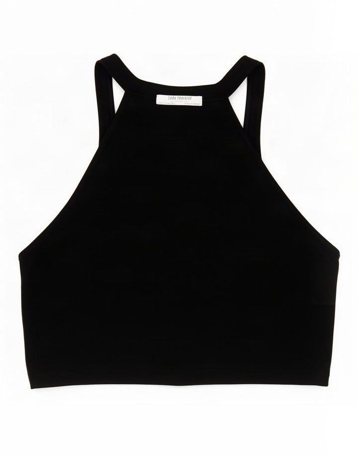 Krótki top damski Zara UK 8 Small Black