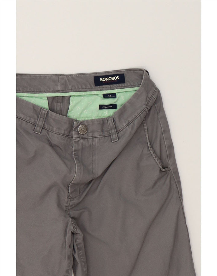 BONOBOS Mens Chino Shorts W30 Medium Grey Cotton Vintage BONOBOS and Second-Hand BONOBOS from Messina Hembry 