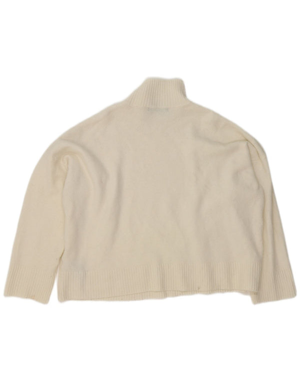 Marks & Spencer Damski sweter z golfem UK 18 XL, beżowy, kwiatowy