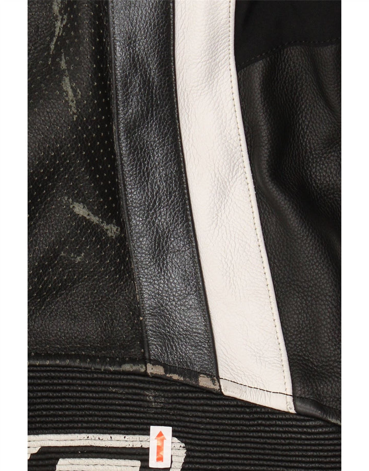 Kombinezon chłopięcy AXO z grafiką, 10-11 lat, czarny, skórzany motocykl z blokami kolorów