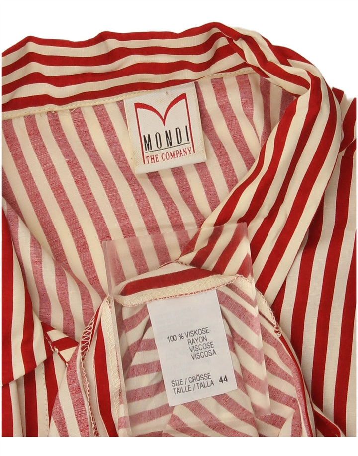 Damska sukienka maxi Mondi IT 44 Średnio czerwona wiskoza w prążki