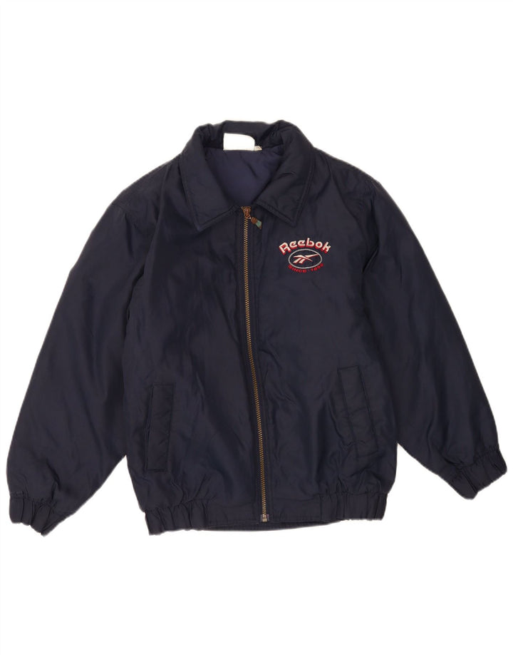 Chłopięca kurtka bomber Reebok z grafiką 13-14 lat, granatowa, nylonowa