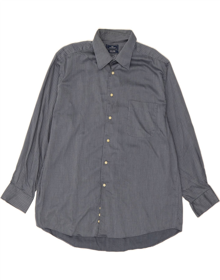 DOCKERS Mens Shirt XL Blue Pinstripe Cotton Vintage Dockers and Second-Hand Dockers from Messina Hembry 