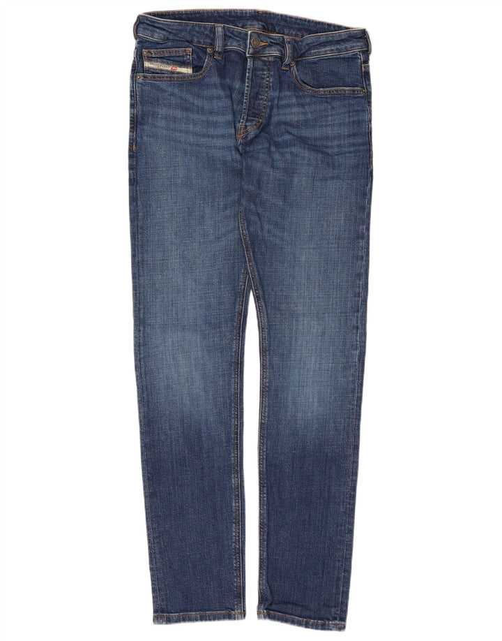 Damskie jeansy Diesel Slim W30 L31 Niebieskie bawełniane