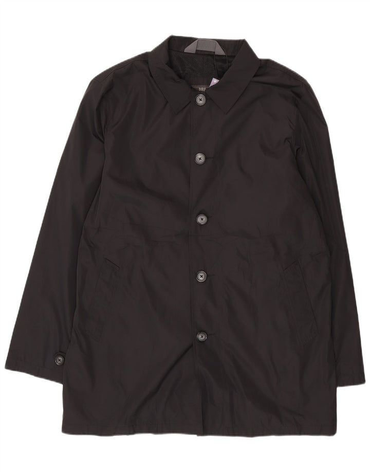 Męska kurtka przeciwdeszczowa Marks & Spencer UK 42 XL, czarna, poliestrowa