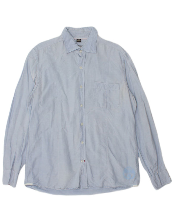 Napapijri Mens Shirt Large Blue Cotton