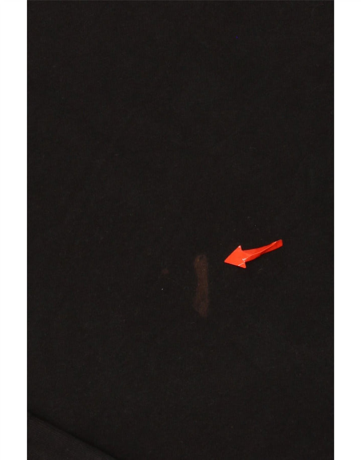 Męski graficzny top Levi's z długim rękawem, duży, czarny, bawełniany
