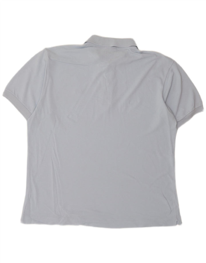 Męska koszulka polo LACOSTE, rozmiar 5, duża, niebieska, bawełniana