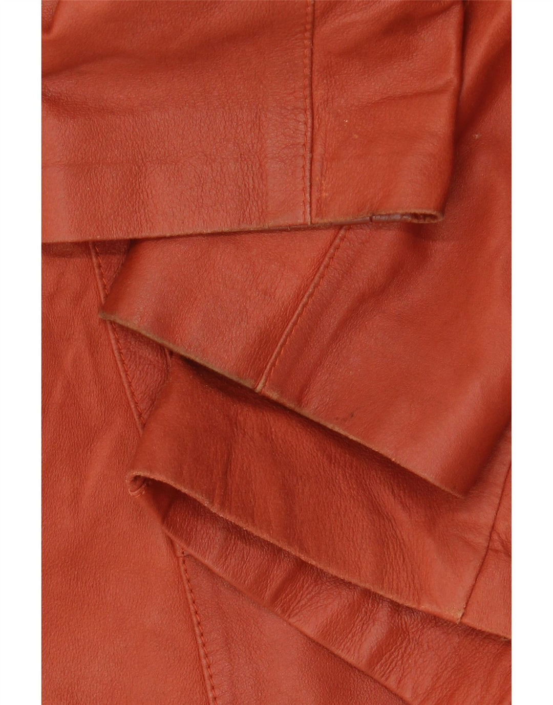 ELEGANCE PARIS Damska marynarka zapinana na 2 guziki UK 20 2XL Brązowa skóra