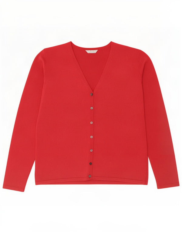 Marks & Spencer Krótki sweter damski UK 14, duży, różowy, wiskoza