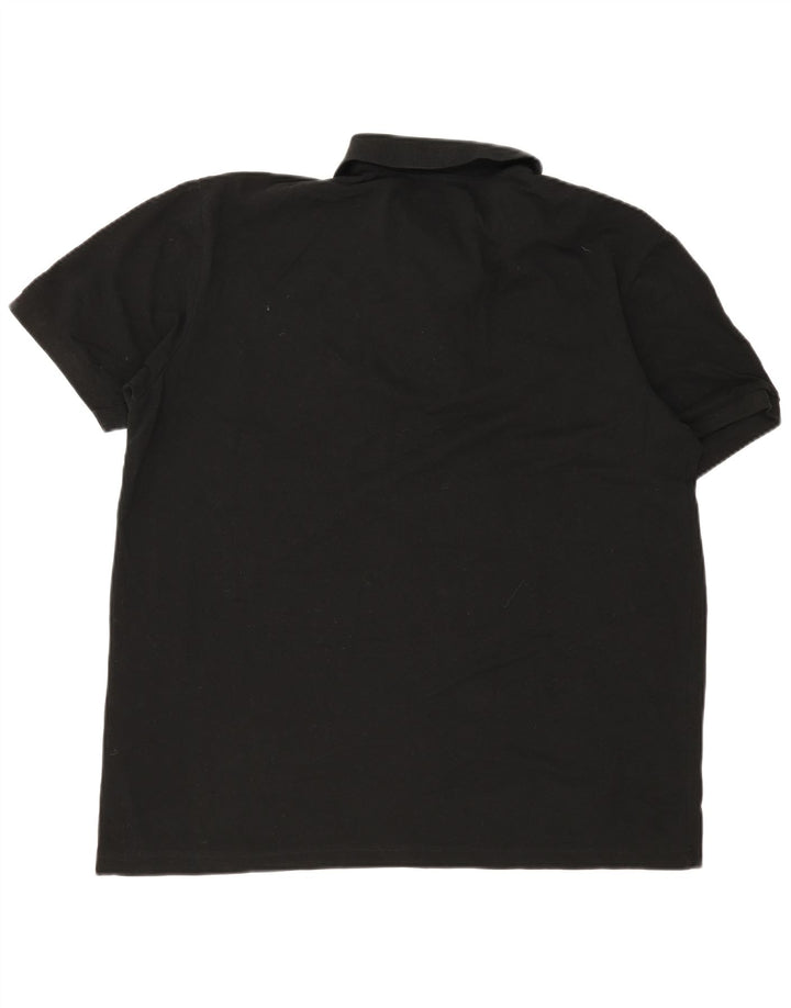 Męska koszulka polo Kappa 3XL, czarna, bawełniana