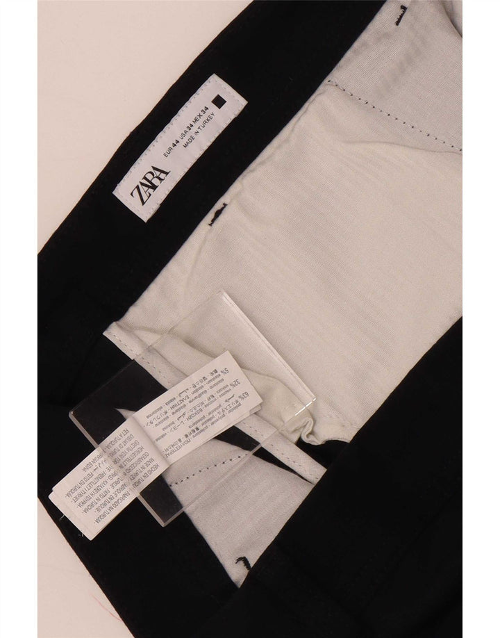 Męskie spodnie chino Zara EU 44 Large W34 L28 Granatowy poliester