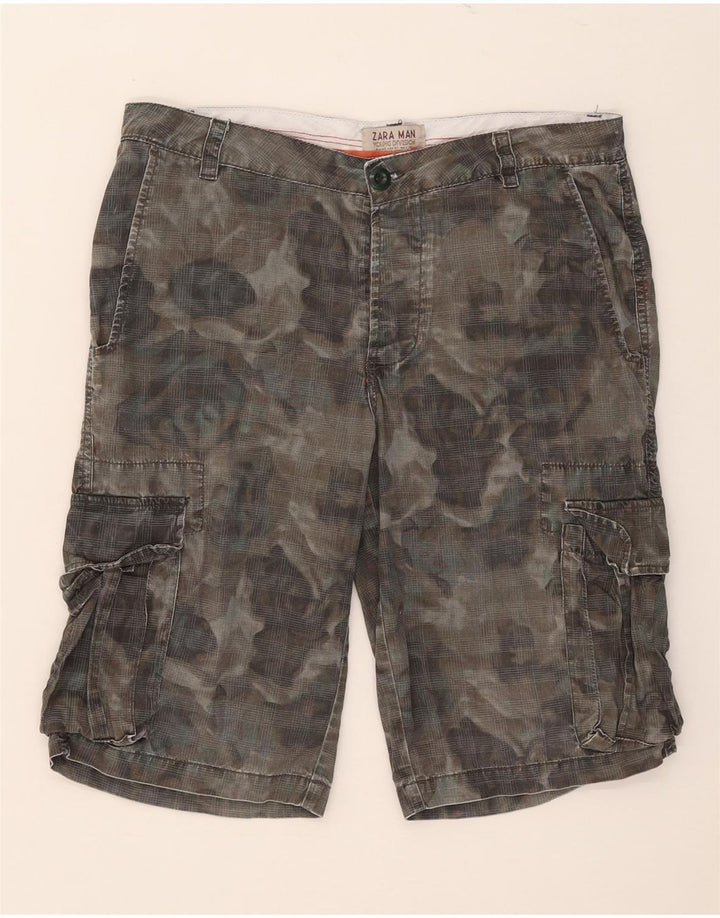 Męskie spodenki cargo Zara EU 40 Medium W31, bawełna khaki