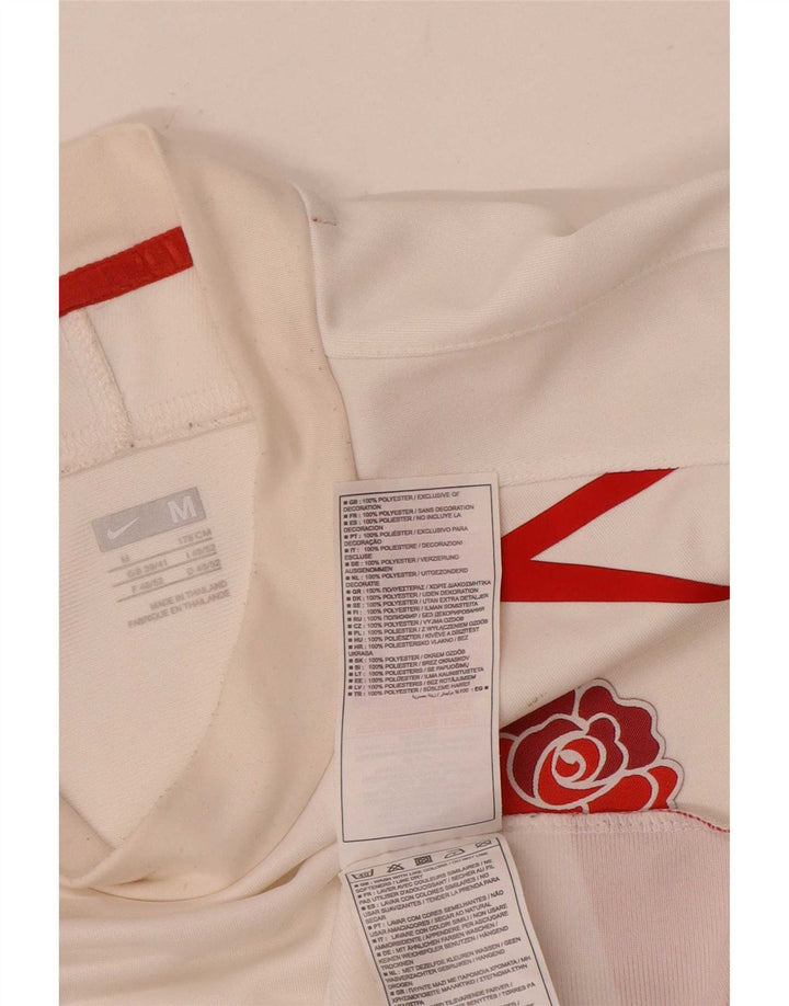Męski T-shirt z grafiką Nike, poliester w kolorze średniej bieli, z blokami kolorów