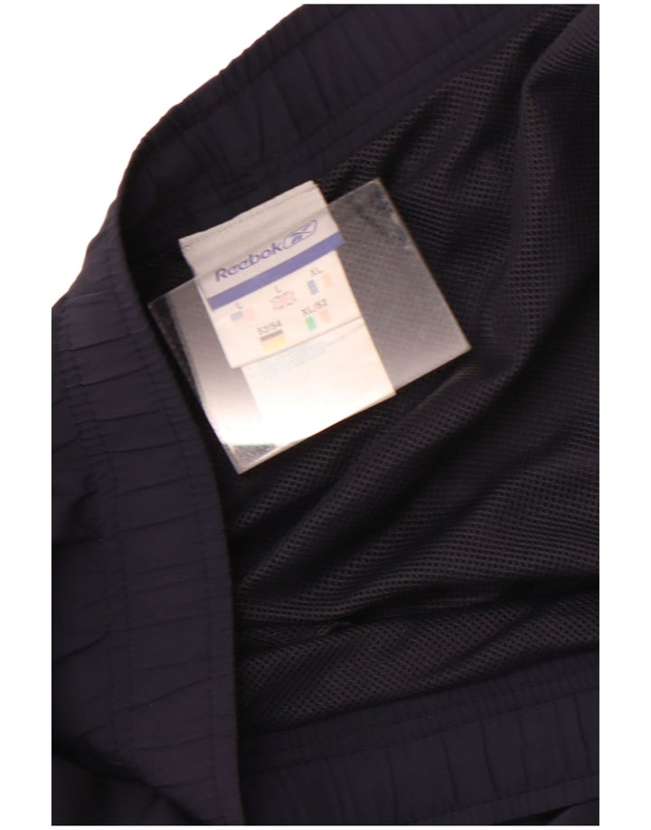 Męskie spodenki sportowe Reebok, duże, granatowe, z poliestru