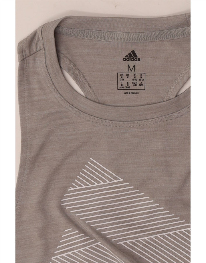 Damska kamizelka graficzna Adidas Top UK 12/14 Średni szary